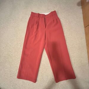 ARITZIA Wilfred Wide Leg Pants High Waisted Cropped